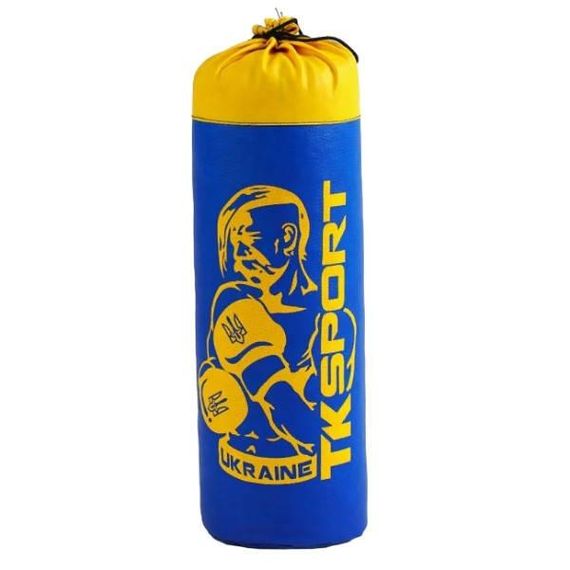 Набор боксера (груша 42см и перчатки) У76779 TK Sport Україна Желтый с голубым