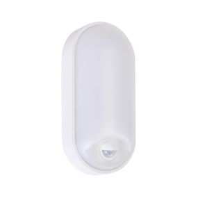 071-018-0015-010 LED світильник наст-стельов PALERMO з сутінковим датчиком і руху 15W 1200Lm, білий овал HOROZ