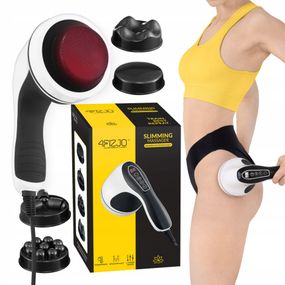 Ручной антицеллюлитный массажер для тела 4FIZJO Body Shaping 4 в 1 4FJ0557 White (P-5907739319111)