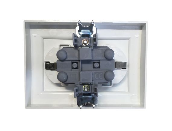 Розетка внутрішній установки 2-а з/к біла IP20 Malta Ny95000967 | Зображення 2