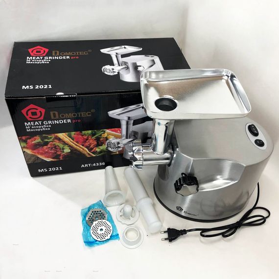 Мясорубка для сосисок DOMOTEC, Мясорубка электрическая металл, 2000 вт Мини мясорубки DG-39 | Зображення 8