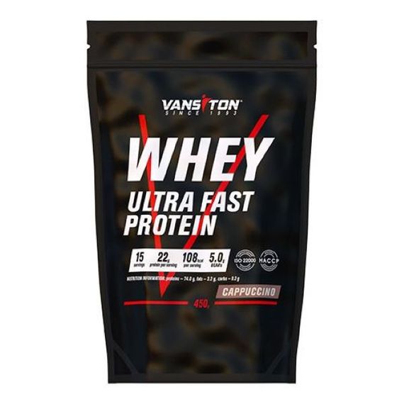 Протеїн Vansiton Ultra Protein 450 г Капучино
