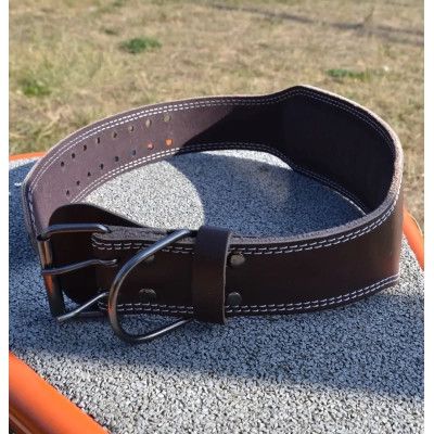 Атлетический пояс MadMax MFB-246 Full leather шкіряний Chocolate Brown XL (MFB-246_XL) | Зображення 9