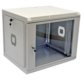 19" 9U 600х350х507 мм акрилове скло сіра Шафа - Серверні шафи
