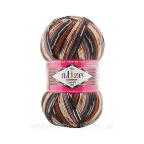 Шкарпеткова пряжа Alize Superwash Comfort Socks, 7840