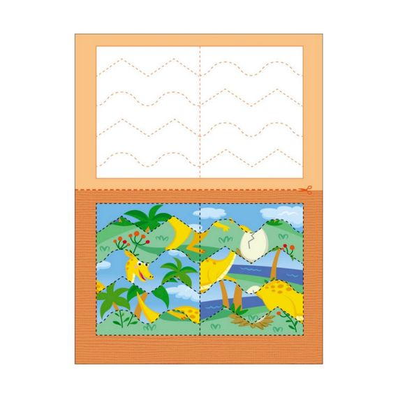 Развивающие тетради "Динозаврики" 20410 пазлы-разрезалки | Зображення 5