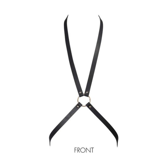 Портупея с кольцом на груди MAZE Bijoux Indiscrets черная, OS sexstyle | Зображення 5