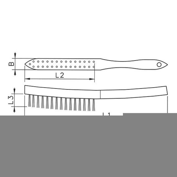 Щітка ручна, дріт з нержавіючої сталі | Зображення 1