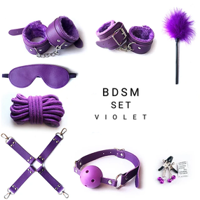 БДСМ набор «Loving submission», цвет фиолетовый sexstyle