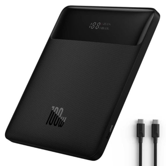 Зовнішній акумулятор Baseus Blade High Power Digital Display Quick Charge Power Bank 20000mAh 100W Black | Зображення 6