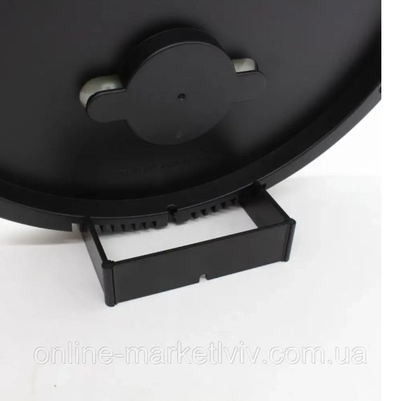 Цифровые изогнутые зеркальные настольные часы LED-экраном DS-3813L будильник, питание 220V/ батарейки Черный | Зображення 3