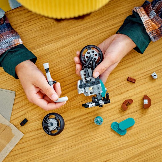 Конструктор LEGO Creator Вінтажний мотоцикл 128 деталей (31135) | Зображення 6