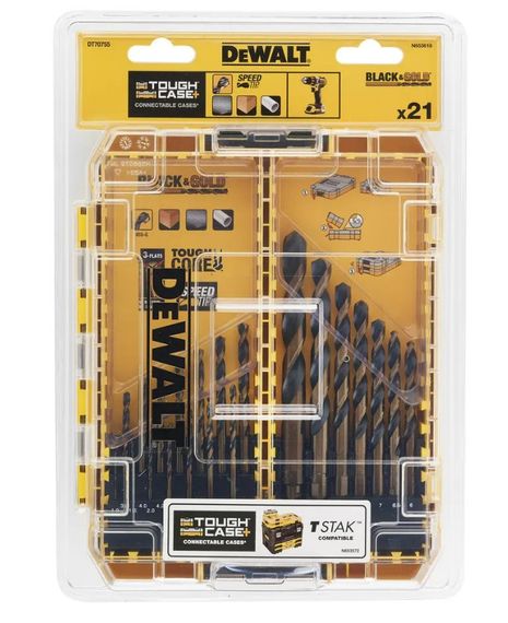 Набір свердел по металу DeWalt EXTREME BLACK & GOLD HSS-G (DT70755) | Зображення 1