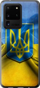 Чехол на Samsung Galaxy S20 Ultra Флаг и герб Украины 1 "375u-1831-17620"