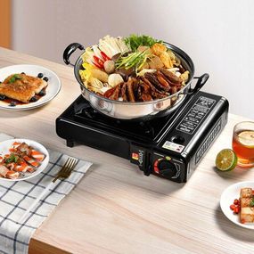 Туристична газова плита на 1 конфорку з п'єзопідпалом, BDZ-155-A / Одноконфоркова плита під газовий балон