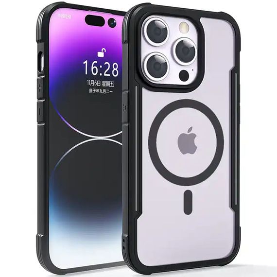 TPU+PC чохол Defense Clear with MagSafe для Apple iPhone 15 Pro Max (6.7") | Зображення 1