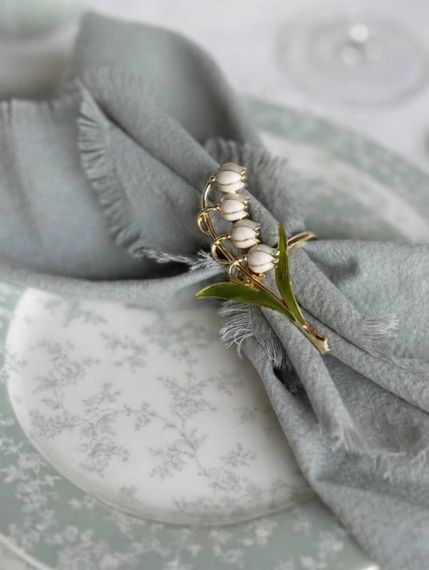 Набір 6 тарілок обідніх "Floral Green" Ø23см, порцеляна | Зображення 2