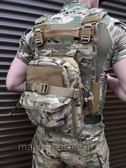 Штурмовий рюкзак для плитоноски , на кріплення Molle 7/8 літрів | Зображення 3