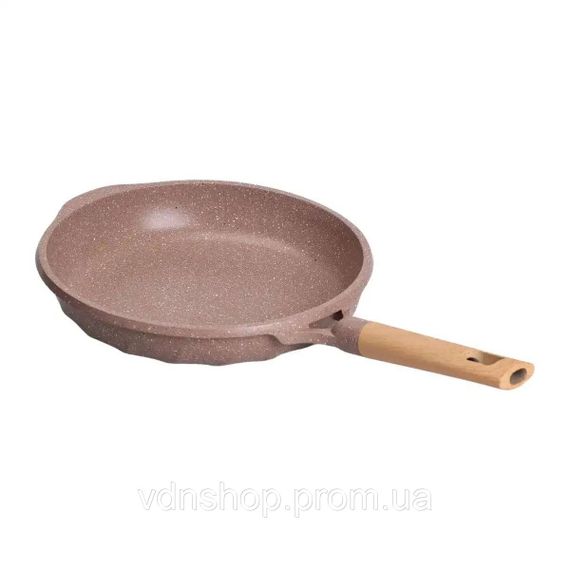 Алюмінієва сковорода 2,8 л з мармуровим антипригарним покриттям Ø 28 см, товсте дно MGC кавовий HP-4-420CO | Зображення 2