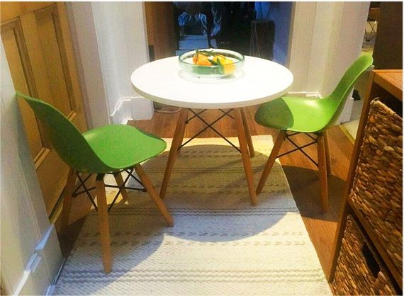 Стул детский Тауэр Вaby Eames DSW kids пластиковый желтый, ножки дерево бук | Зображення 6