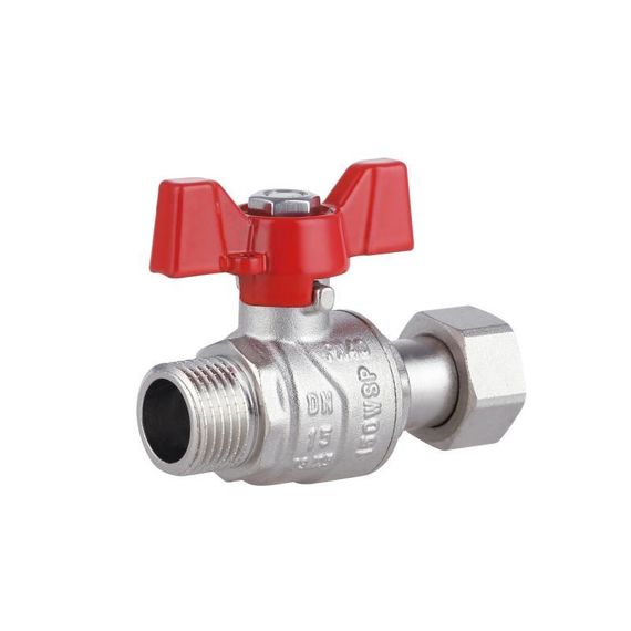 Кран кульовий із накидною гайкою Thermo Alliance Forte 1/2" ВЗ для води прямий SF261W15