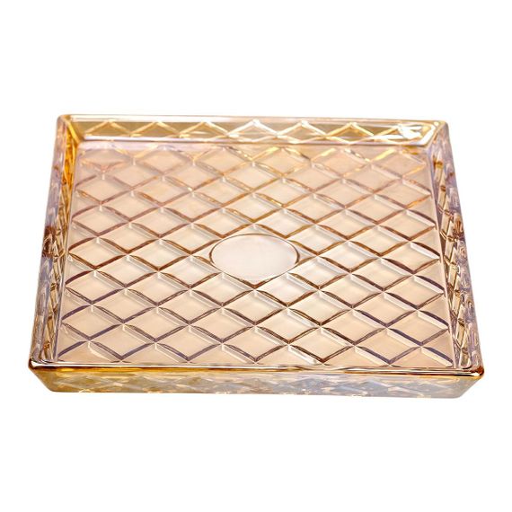 Блюдо для закусок стеклянное 24,5*20,5*2 см прямоугольное HP-YH-53 | Зображення 2