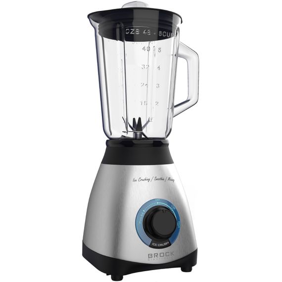 Блендер BROCK BL 1502 SS стаціонарний 500Вт/ скляна чаша 1,5л/ PULSE/ 2 швидк./дроблення льоду/метал | Зображення 8