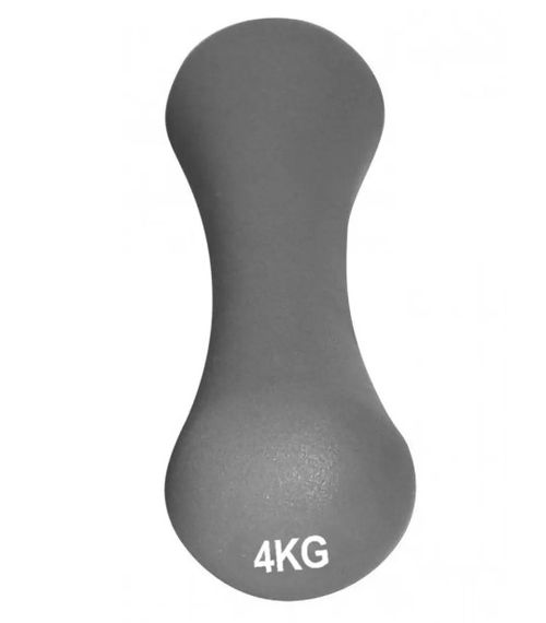 Гантель неопренова PowerPlay 4126 Spartacus 4 кг Сіра 1 шт (PP_4126_4kg) | Зображення 2