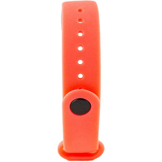 Силіконовий ремінець для Xiaomi Mi Band 3/4 Білий Рожевий/Hot Pink | Зображення 2