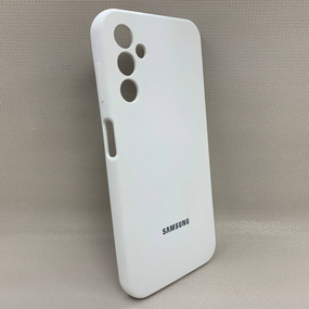 Чохол з логотипом для Samsung Galaxy A14 | Протиударний | Soft Touch | Білий