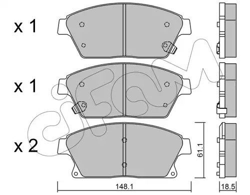 Колодки передні гальмівні Zafira/Astra/Cruze/Volt 09-, CIFAM (8228390) | Зображення 6