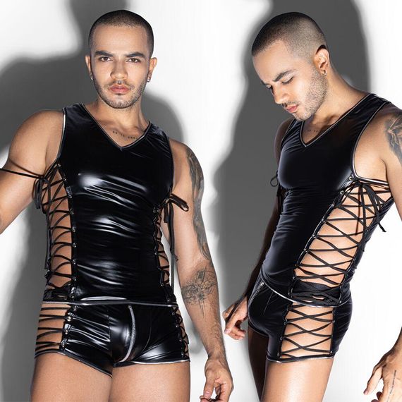 Мужское эротическое боди JSY 9177 One Size Sex Aura | Зображення 5