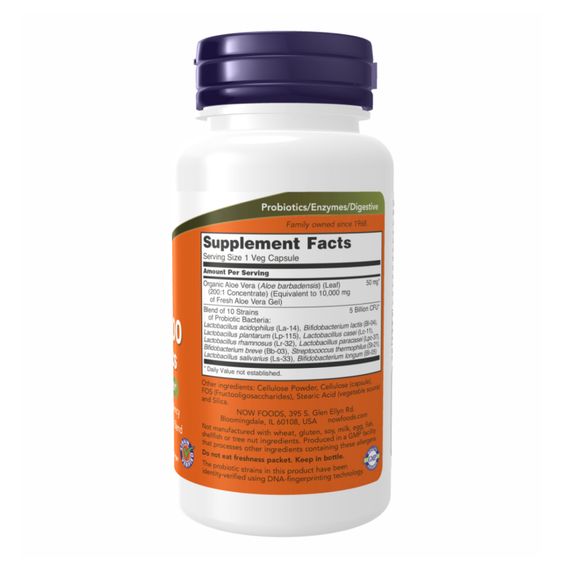 Aloe Vera 10000 &amp; Probiotics - 60 vcaps | Зображення 1