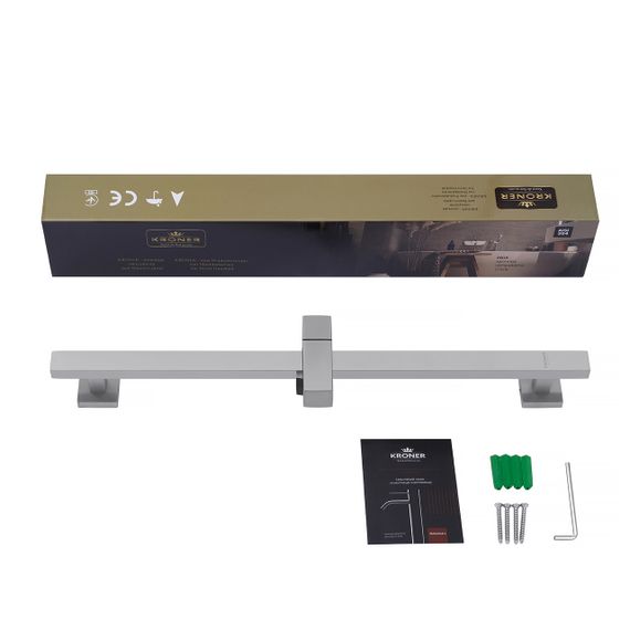 Штанга для душу Kroner KRP Edelstahl Kubus - ESG230 | Зображення 6