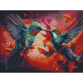 Алмазная мозаика без подрамника "Колибри" ZAV3040-46, 30х40 см