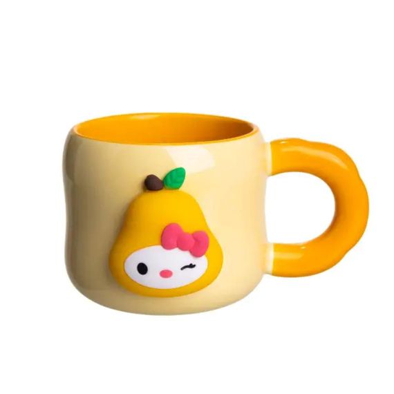 Кубок порцелянова з магнітом Sanrio 400 (мл) подарункова кружка прикольна чашка для дітей на подарунок Бежевий FM-37A