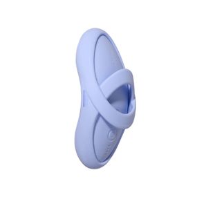 Смарт-вібратор для клітора Svakom Echo 2 Sky Blue, підігрів до 38 °C, знімна насадка на палець Sex Aura