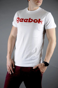 Футболка рибок біло-червоний M XXL