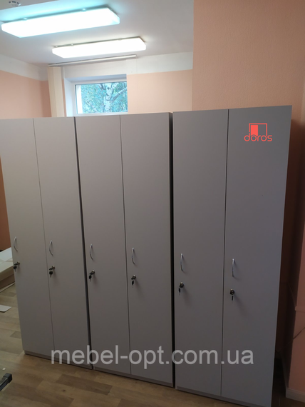 Роздягальня 2-х секційна Doros Сірий 2 ДСП 60х52х180 (40515763) | Зображення 2