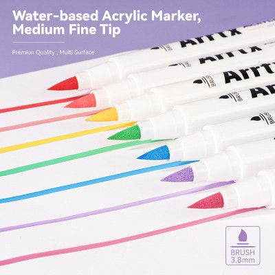 Художественный маркер Arrtx акриловые AACM-0530A, 30 цвета (LC303144) | Зображення 6