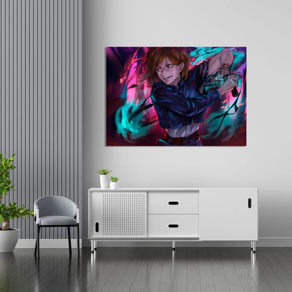 Плакат-постер з принтом Кавун Jujutsu Kaisen Магічна битва Kugisaki Nobara Кугісакі Нобара резонанс А2 ПЛ000769(А2)
