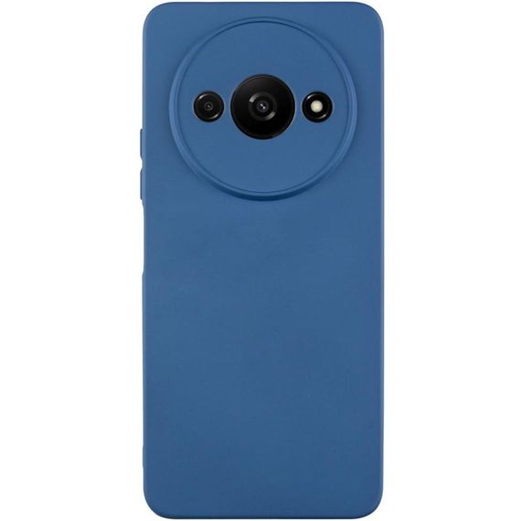 Чохол TPU GETMAN Liquid Silk Full Camera для Xiaomi Redmi A3 Синій / Navy Blue