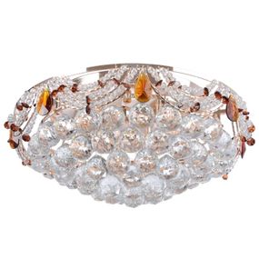 Люстра потолочная хрустальная с подсветкой LED E14 60W G (BCL-348S/3)