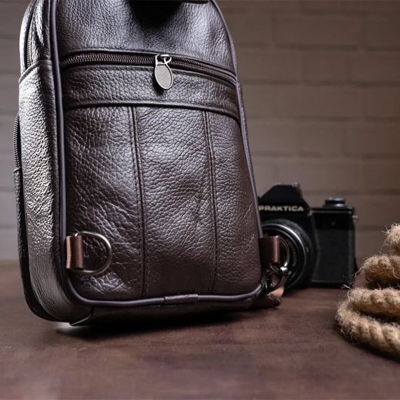 Сумка шкіряна чоловіча крос-боді, Чоловічі сумки через плече, Чоловіча сумка через плече містка WC-13 | Зображення 4