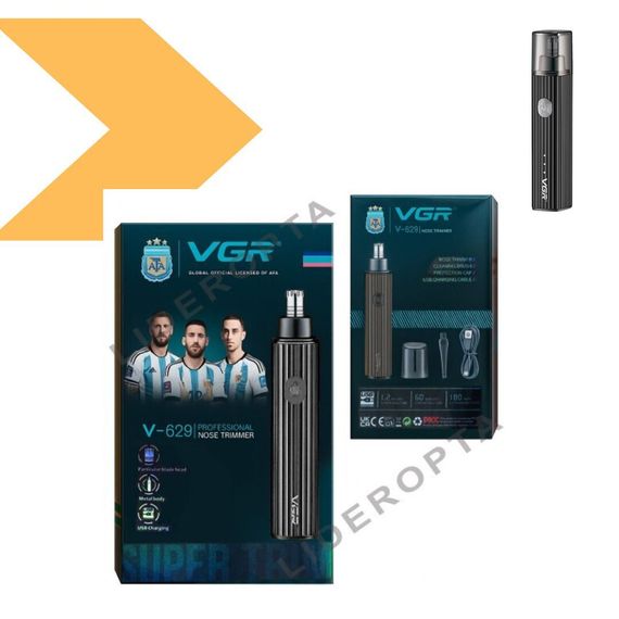 Тример для носа безпечний VGR V-629 BLACK (46226-V-629 BLACK_206) | Зображення 3