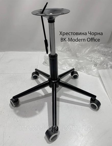 Стілець із круглим сидінням Holy (Холі) BK-Modern Office на чорній хрестовині з колесами Оксамит зелений B-1003 | Зображення 5
