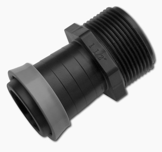 Адаптер Bradas для стрічки зрошувальної GOLD SPRAY 32мм із зовнішньою різьбою 1" 25 шт