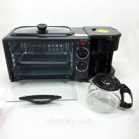 Мультипечь для готовки Rainberg RB-2286B 3800 Вт, Кухонная печь многофункциональная DJ-40 | Зображення 2