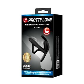 Насадка на член - Pretty Love Vibrating Penis Sleeve MATTY Sex Aura
