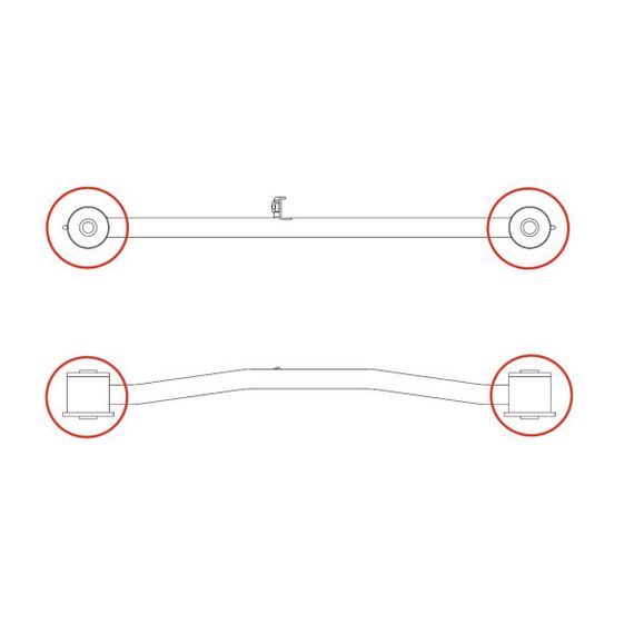 Сайлентблок задньої поперечної тяги до кузова та передньої поперечної тяги до кузова та до кулака Лачетті CTR (GV0123/CVKD-23) | Зображення 2